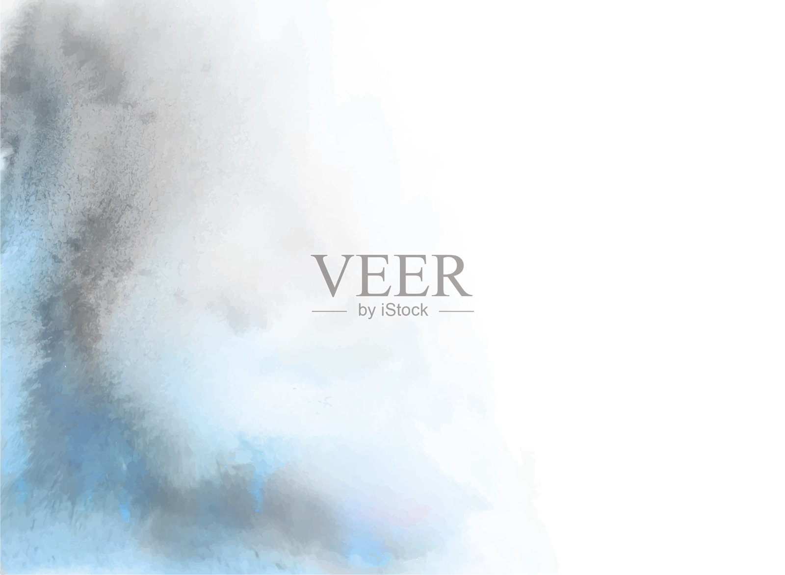 抽象水彩背景。灰色。蓝色。插画图片素材