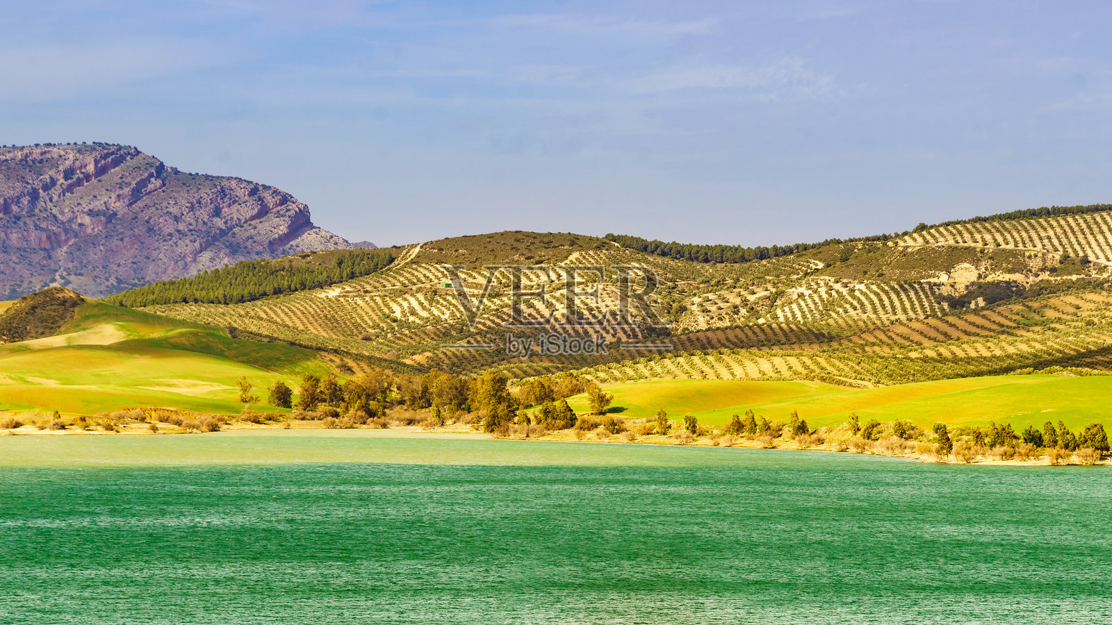 安达卢西亚的西班牙自然风光。照片摄影图片