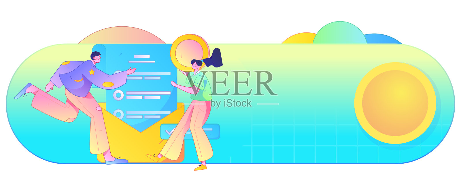 购买汽车保险的扁平角色矢量概念操作插图插画图片素材