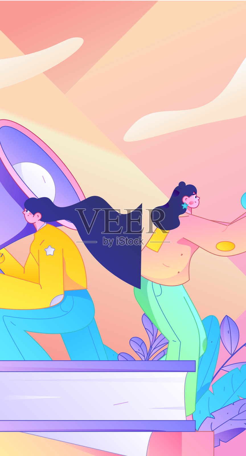 通知公告矢量创意平面手绘插图插画图片素材