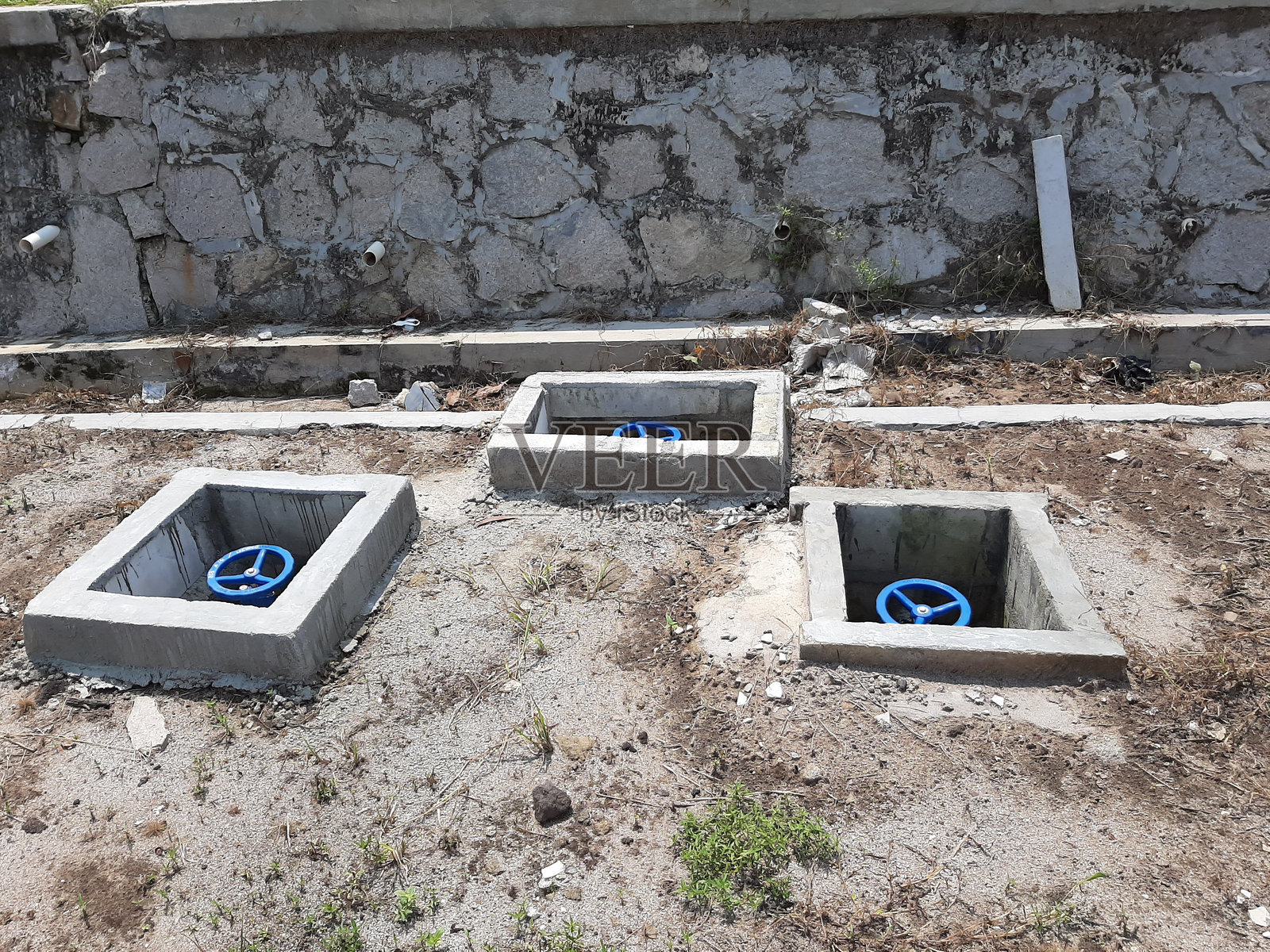 用于清水管道系统的闸阀照片摄影图片