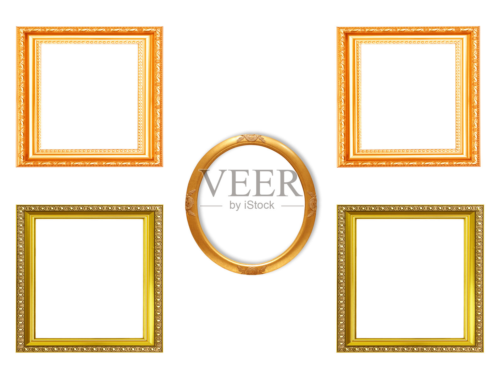 白色背景上的相框照片摄影图片