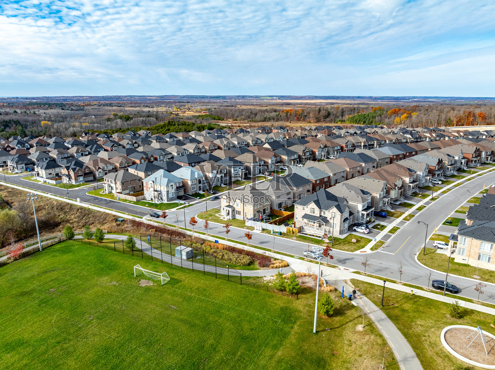 加拿大安大略省东吉威尔伯里大多伦多地区的新独立住宅照片摄影图片