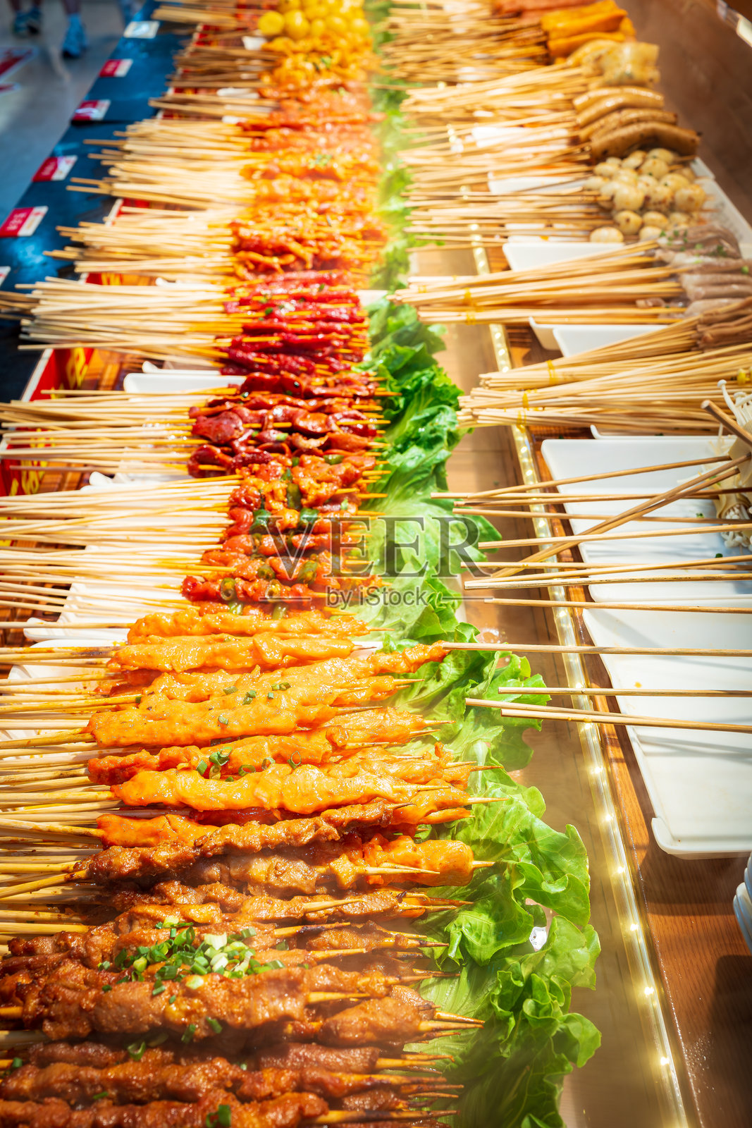 美味的串烧照片摄影图片