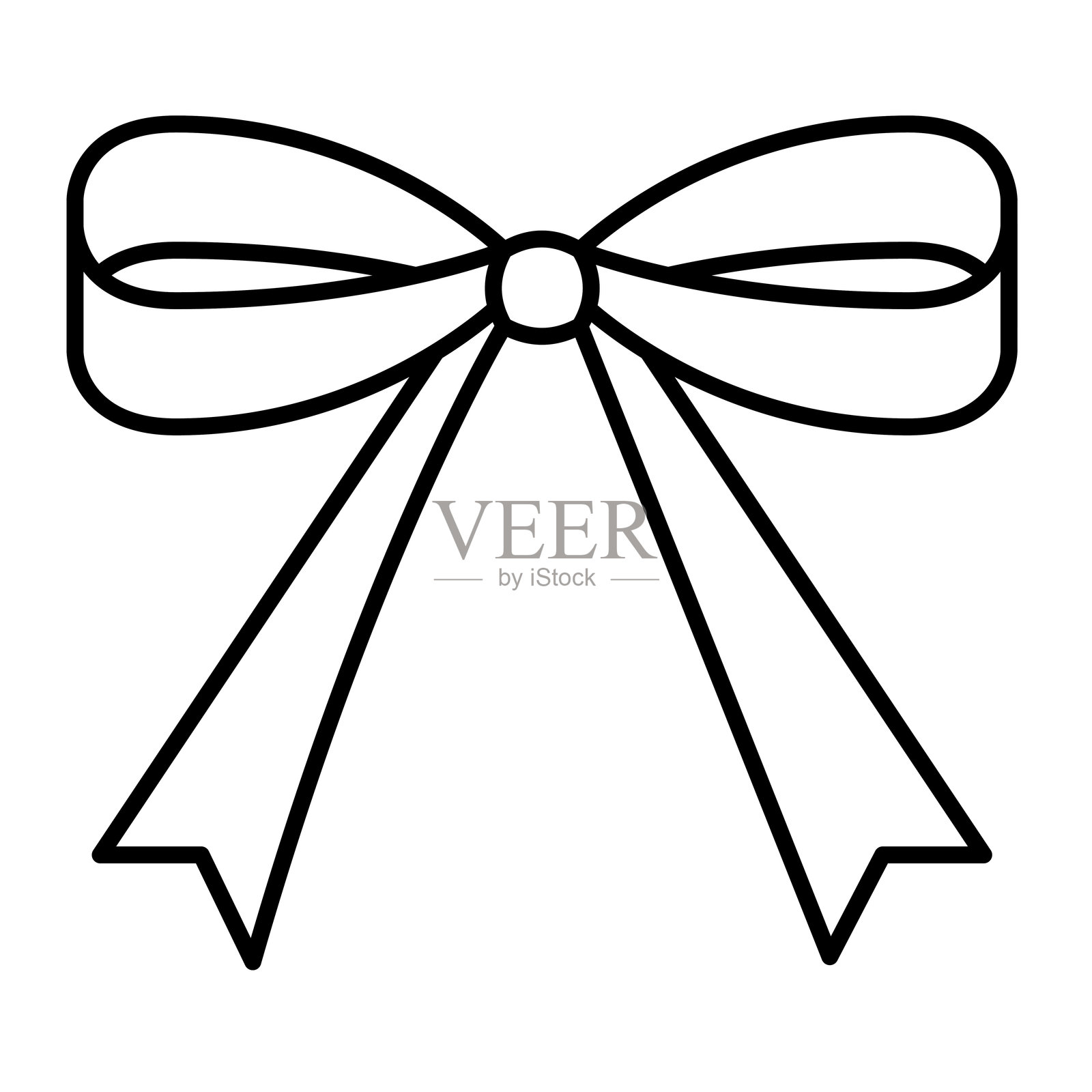 简单可爱的丝带插图插画图片素材