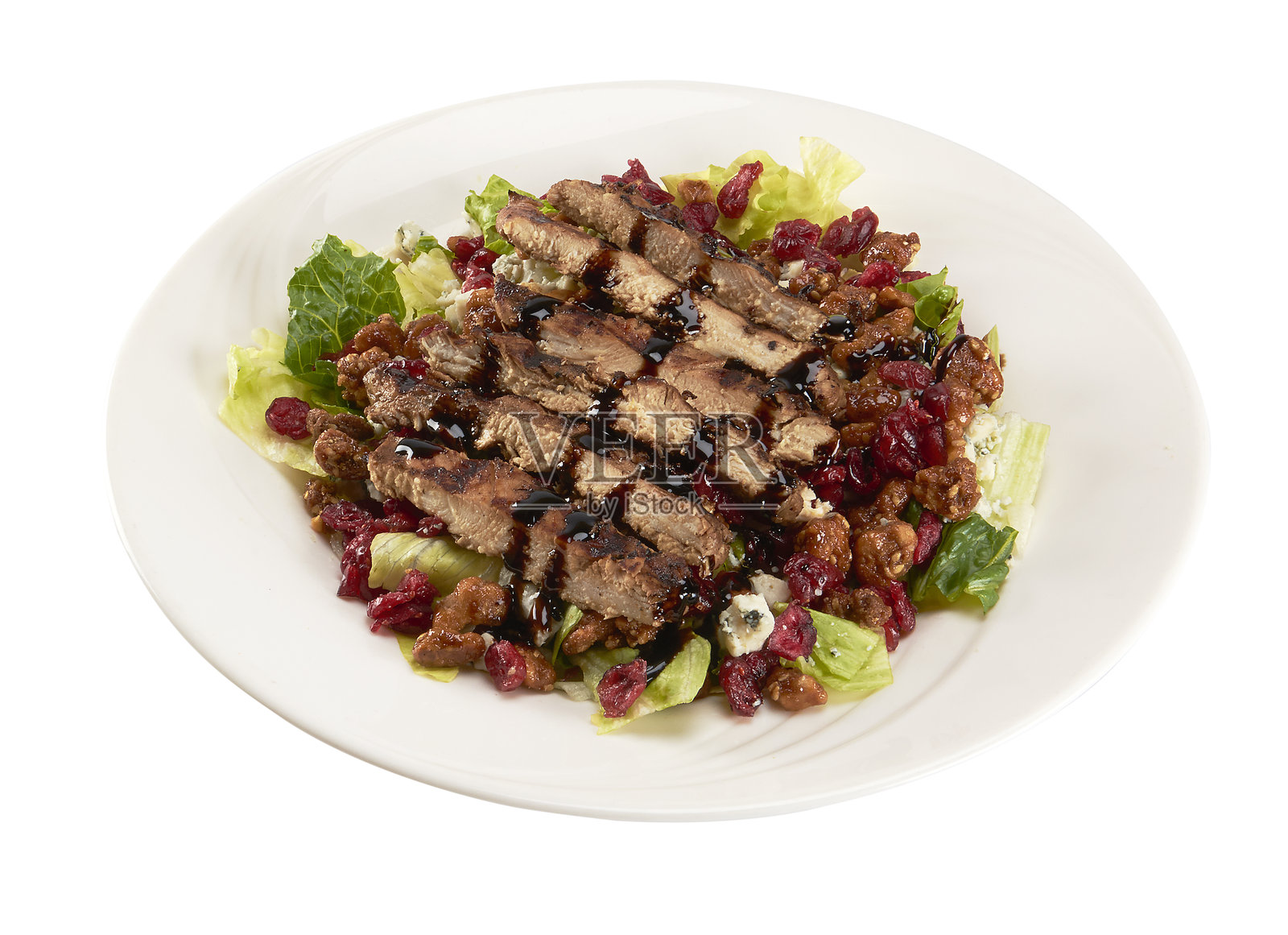 烤鸡沙拉照片摄影图片