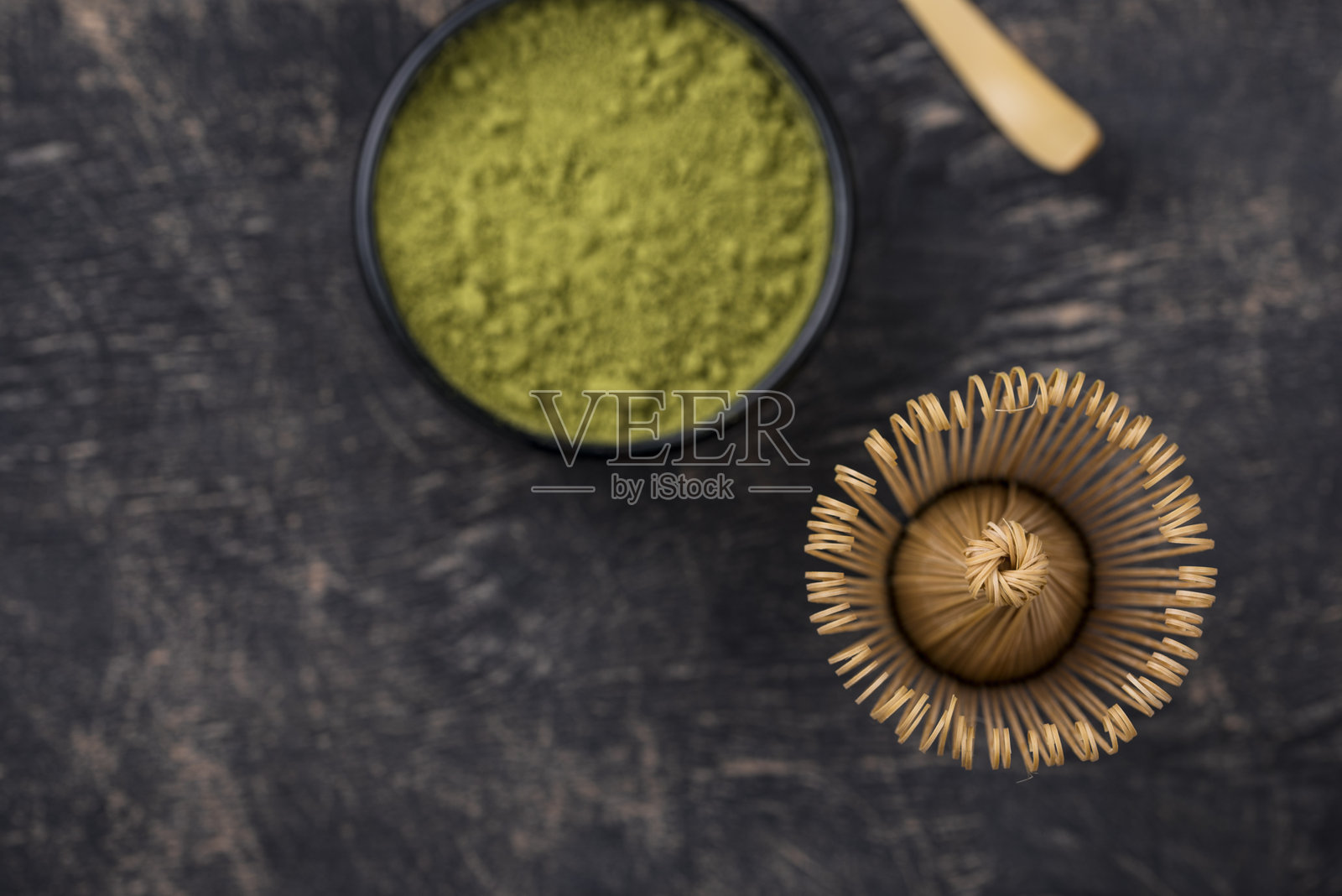 日本抹茶绿茶粉照片摄影图片