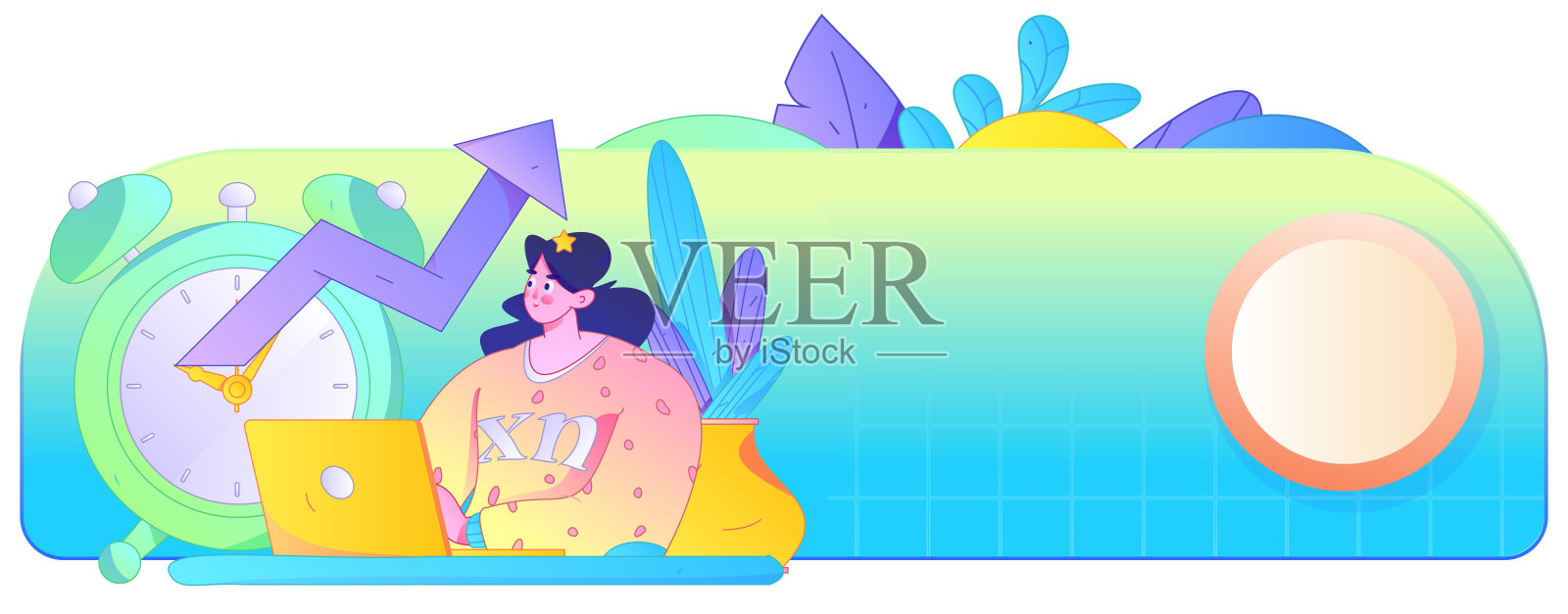 市场规划商业角色扁平矢量概念操作手绘插图插画图片素材