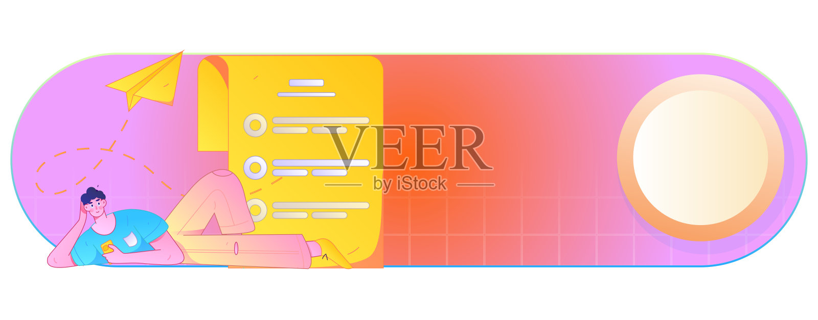 人员进行工作面试的扁平矢量概念操作手绘插图插画图片素材