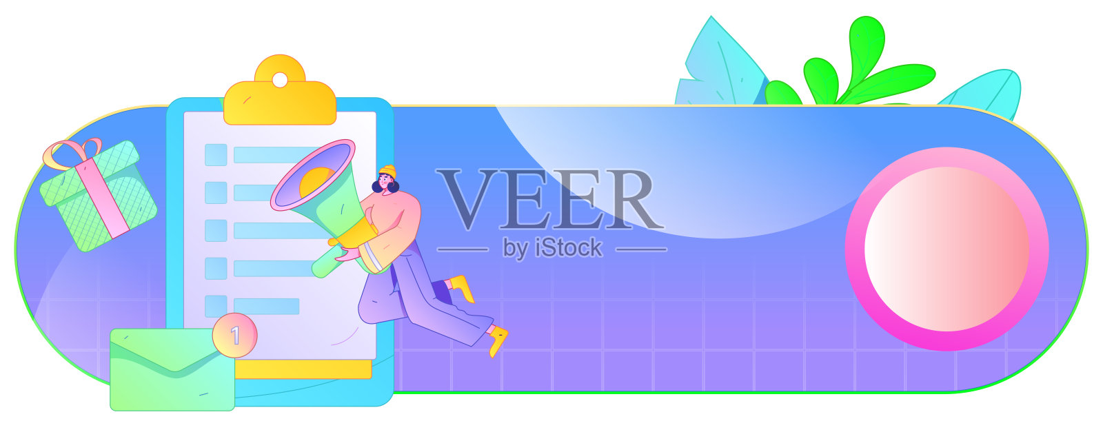 邀请朋友进行问卷调查的扁平矢量概念手绘插图插画图片素材