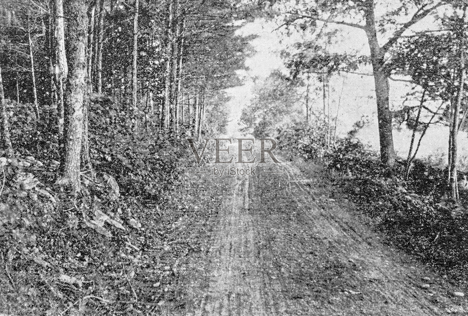 马萨诸塞州伍斯特及周边地区的古董图像：南威斯敏斯特路插画图片素材