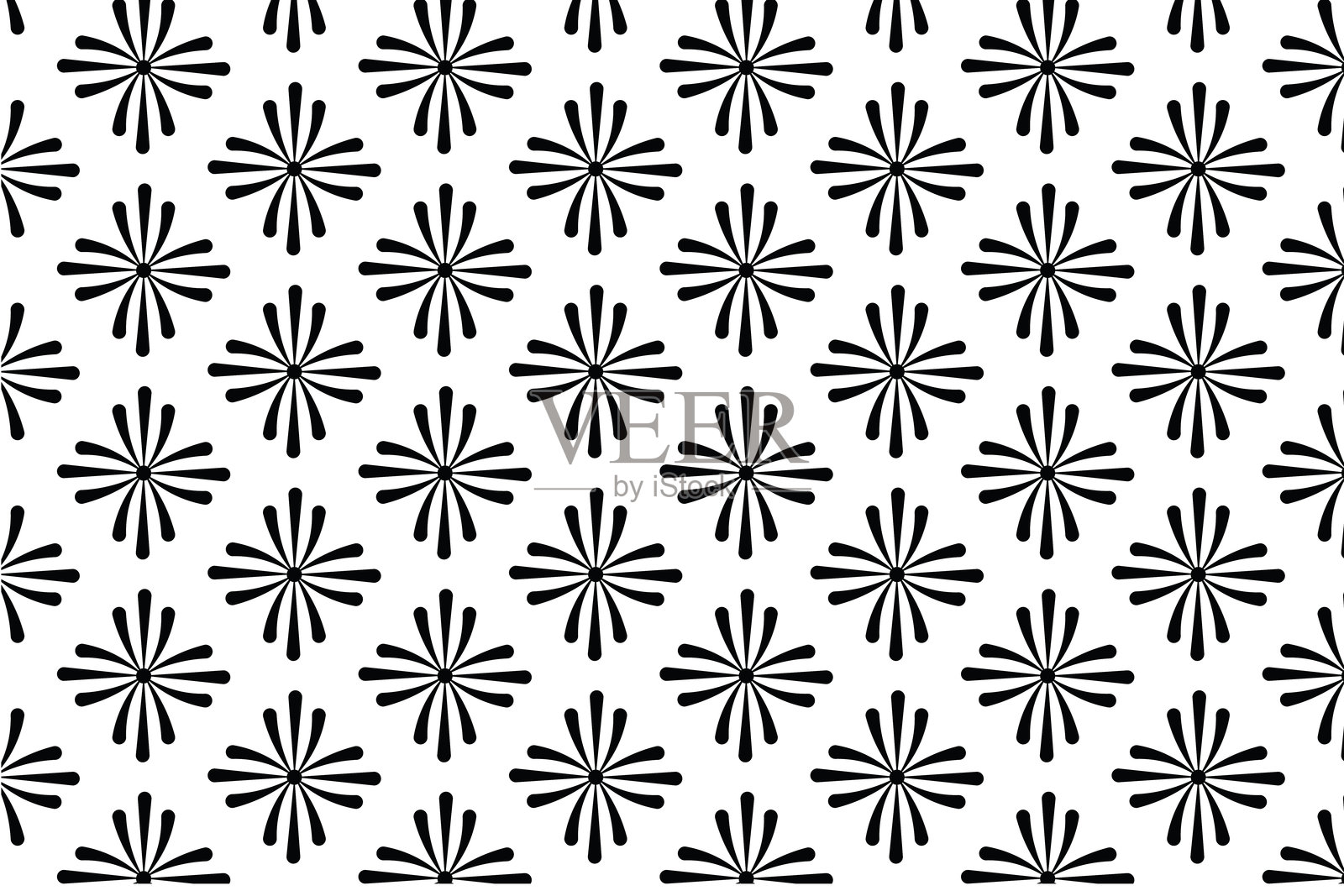 雏菊花卉背景。由草地野花组成的无缝图案。植物夏季装饰。自然主题。简单的素描纹理，适合用于面料、纺织品、包装和服装。库存插图。插画图片素材