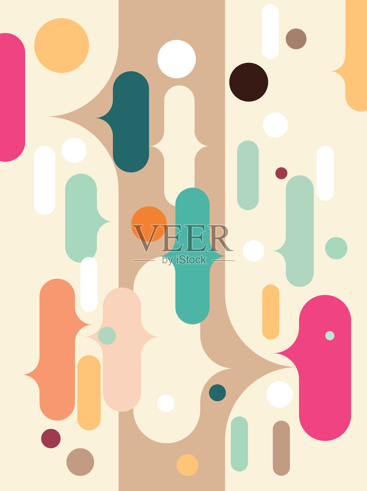 抽象色彩时尚液体滴落图案背景插画图片素材