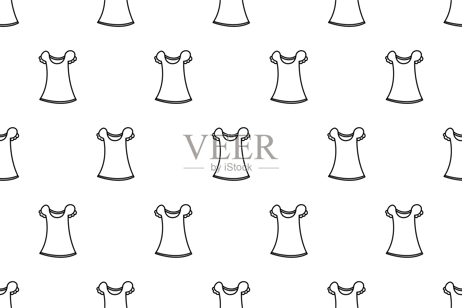 无缝图案背景服装插画图片素材