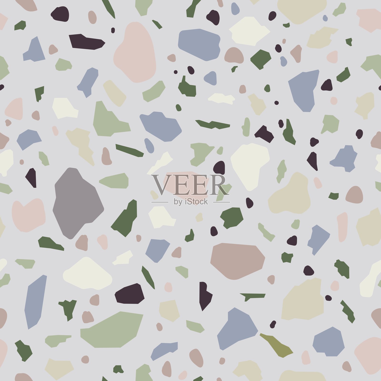 抽象无缝不规则图案模仿石材表面插画图片素材