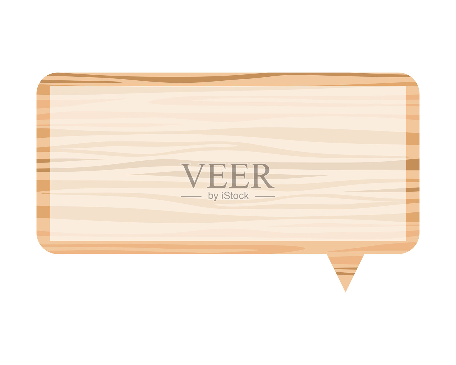 木纹对话气泡素材。插画图片素材