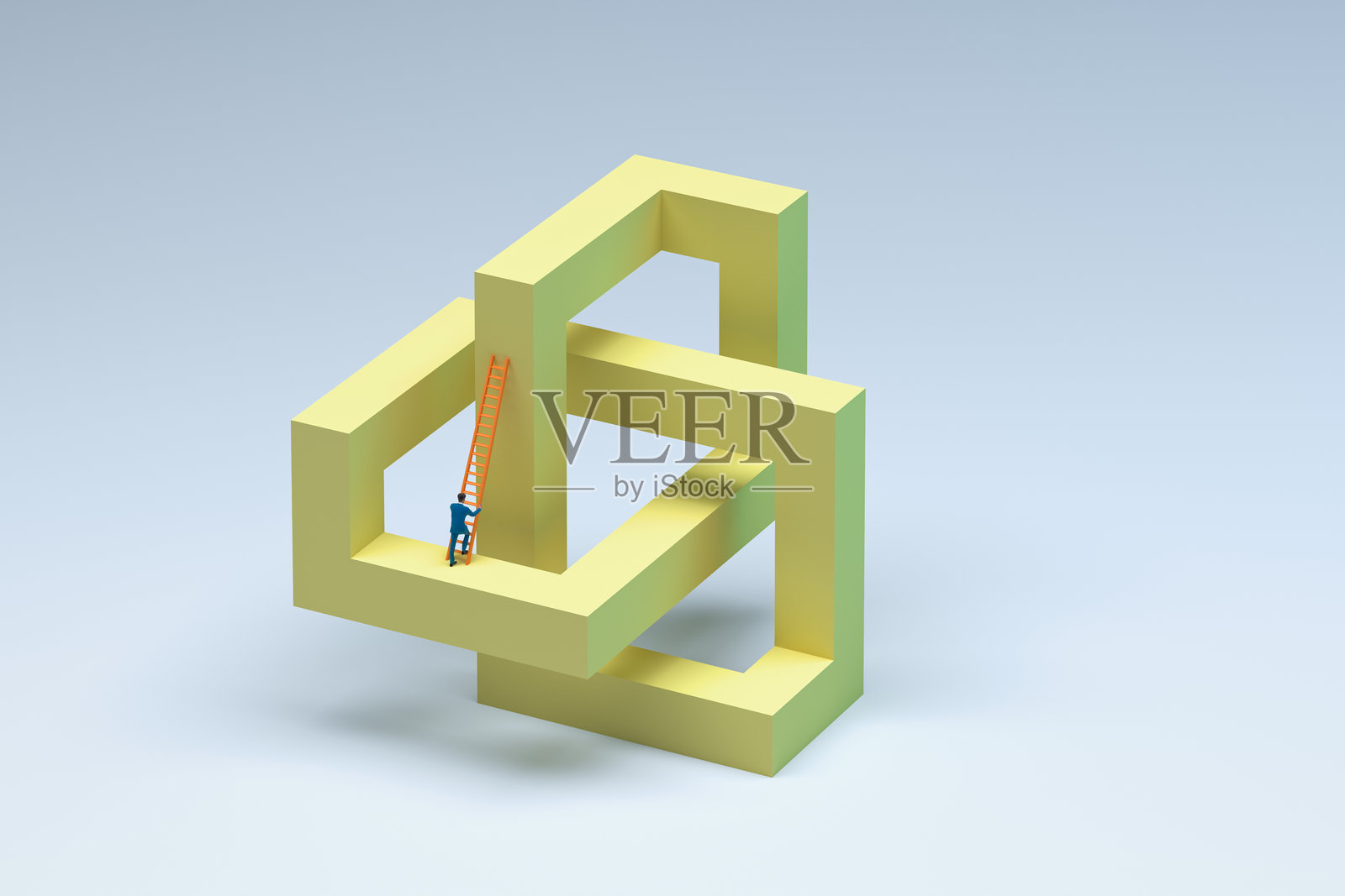 领导力概念与不可能的物体照片摄影图片