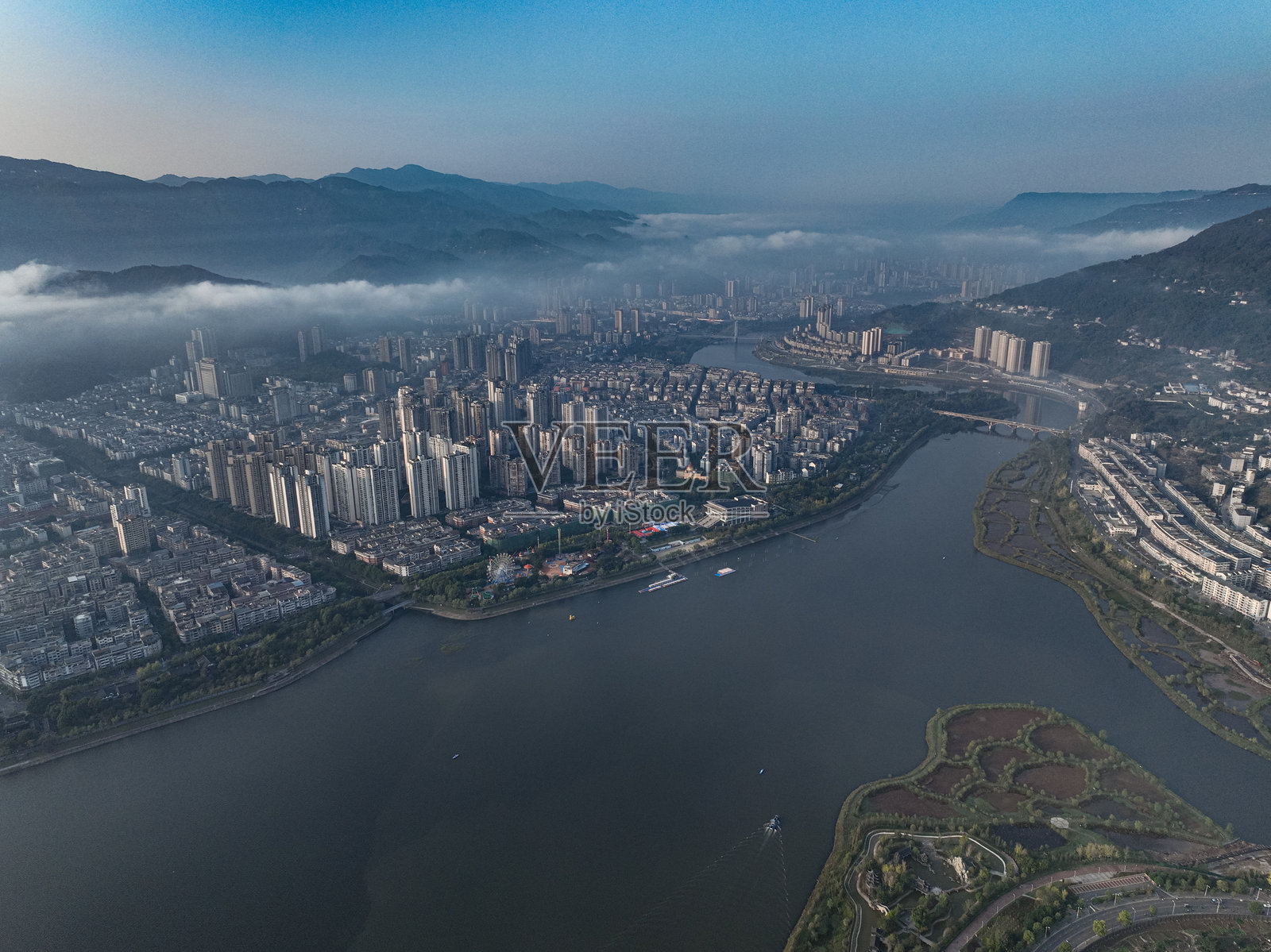 重庆开州城市风光照片摄影图片