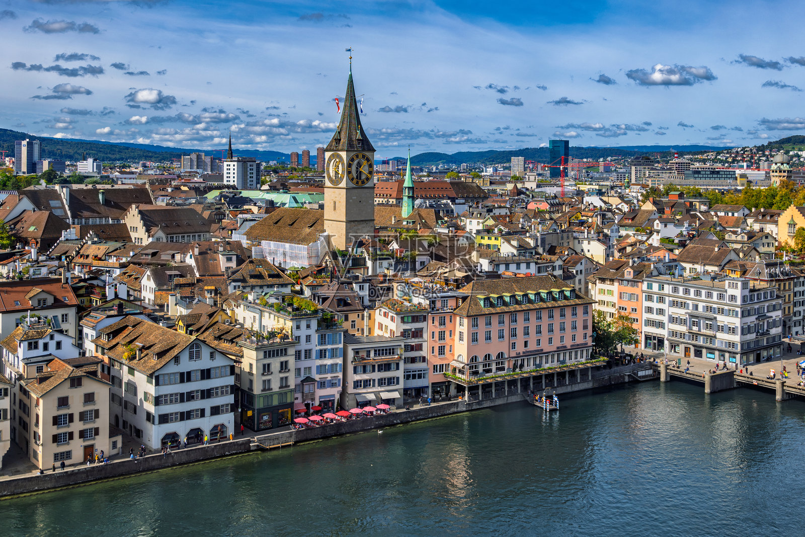 瑞士苏黎世城市风光照片摄影图片