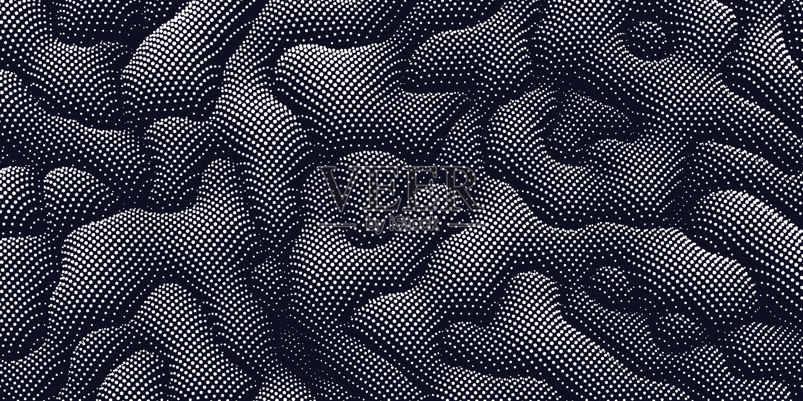 白色混乱大小点的抽象背景噪音。带有纹理效果的点状概念。适用于商业、科学和技术数据分析的横幅。插画图片素材