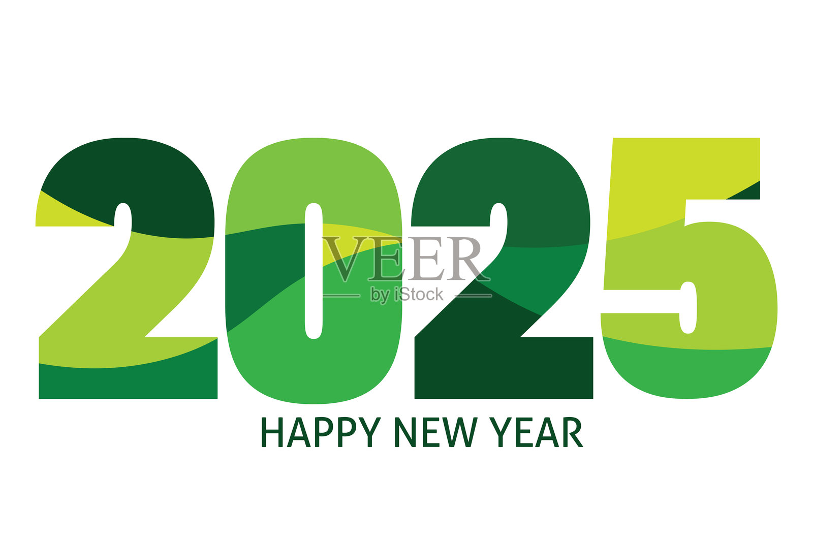 2025年新年快乐插图插画图片素材