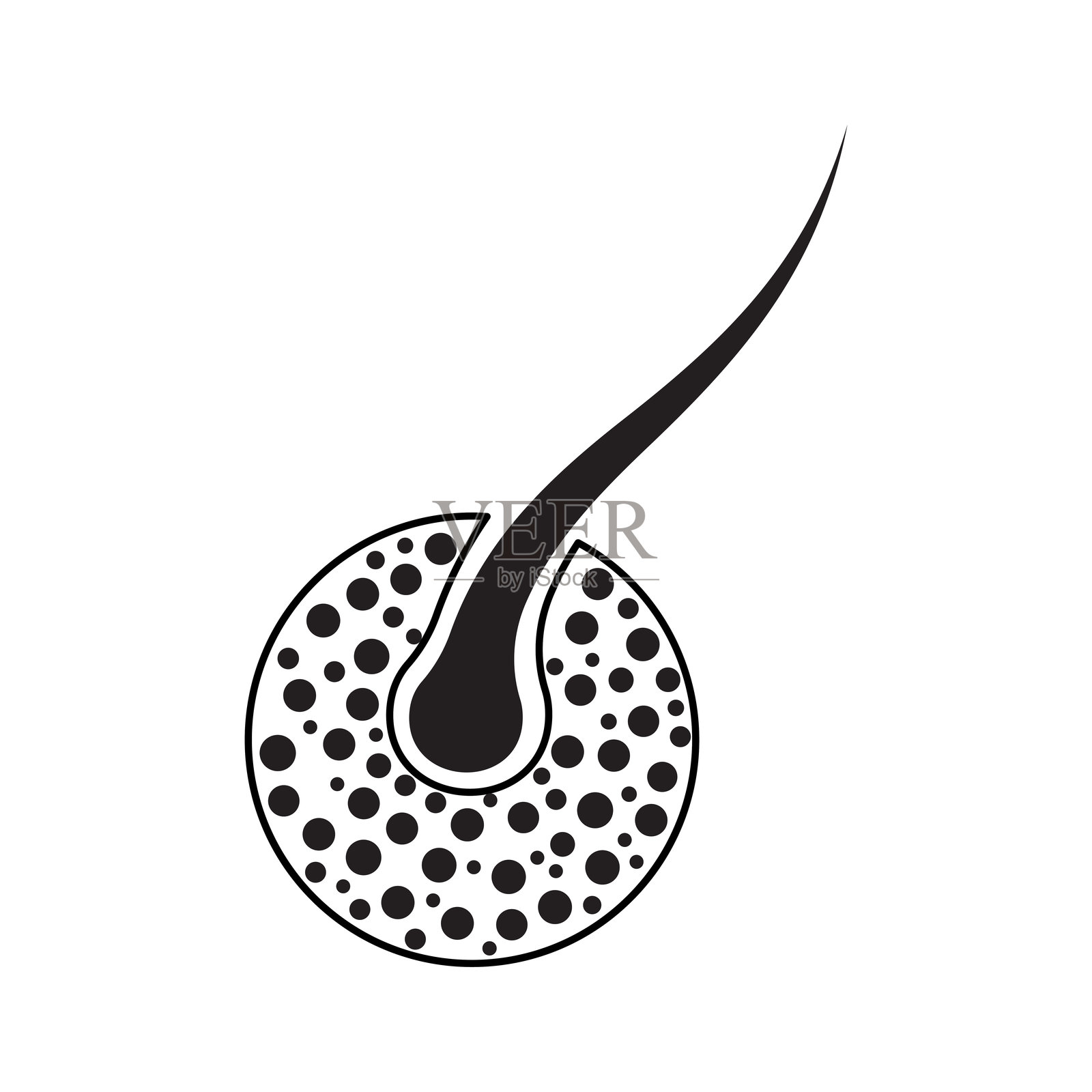 护发健康护理标志插画图片素材