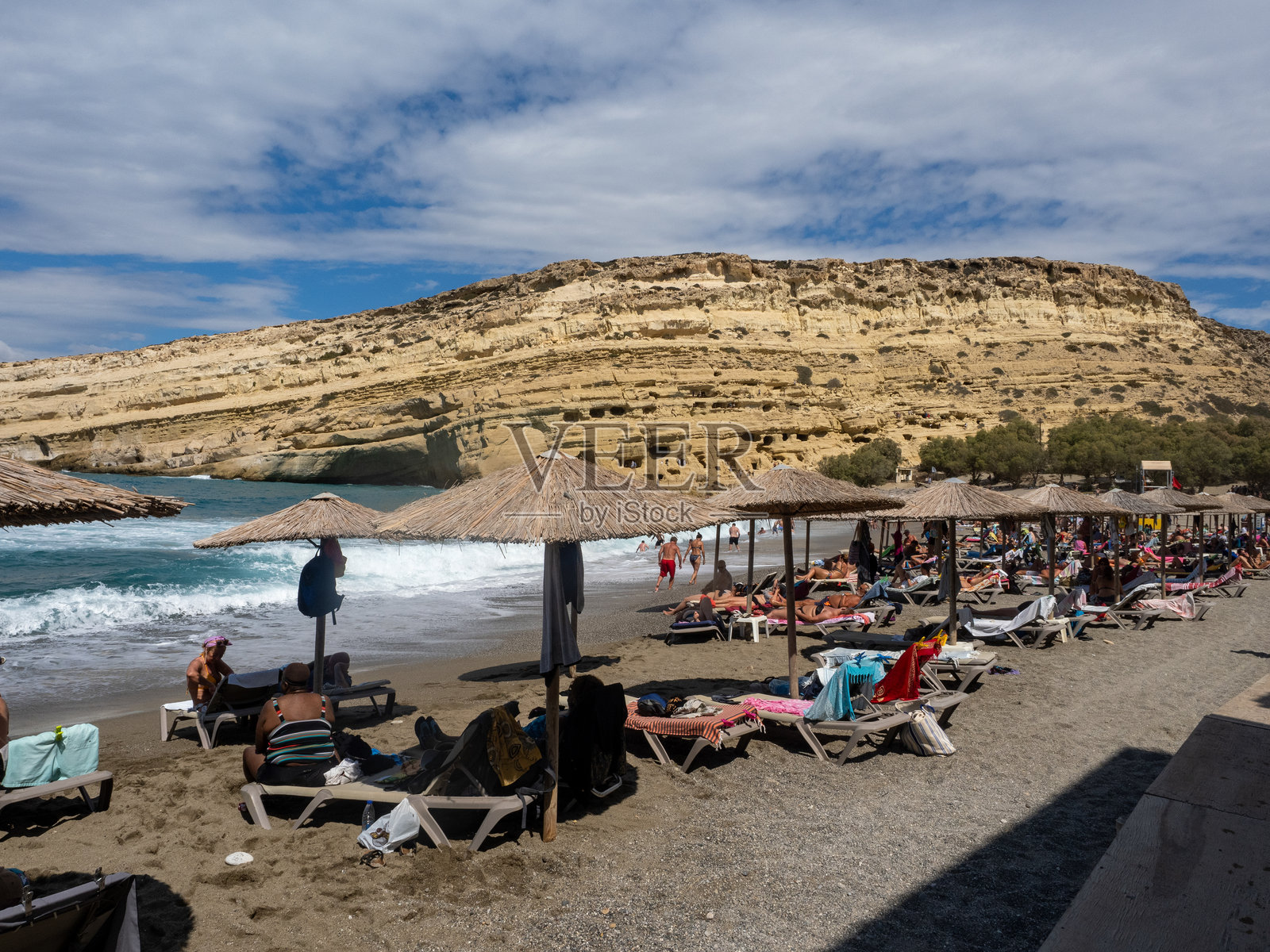 马塔拉海滩,克里特岛照片摄影图片