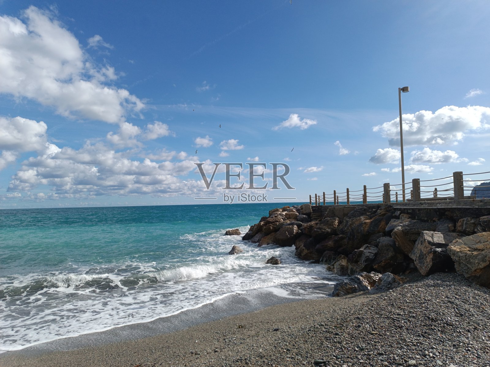 利古里亚的海照片摄影图片