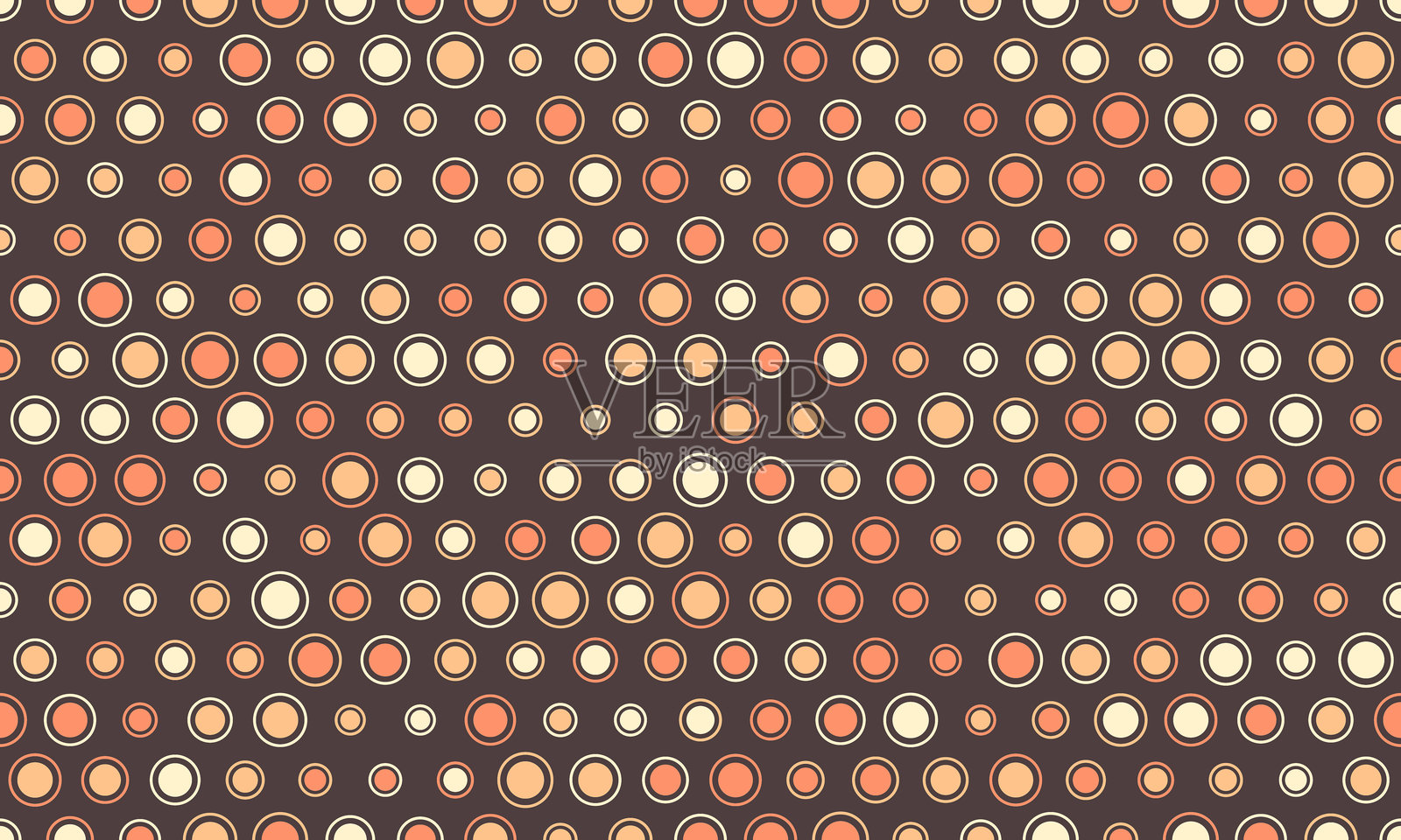 圆点图案的矢量图，具有重复的圆形点样式。非常适合无缝纺织印刷、时尚壁纸和抽象几何海报背景。插画图片素材