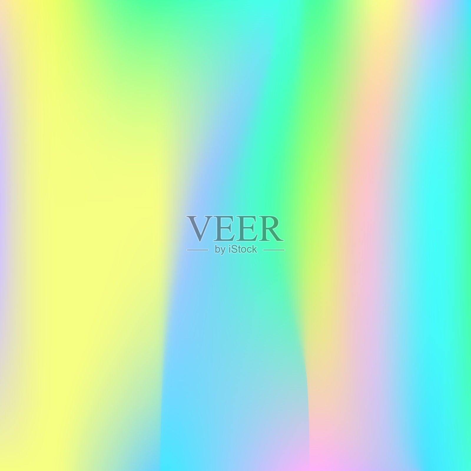 抽象背景。嬉皮模糊渐变。全息纹理。时尚封面。复古设计。彩虹渐变。霓虹光谱模板。闪亮卡片。绿色抽象背景。插画图片素材