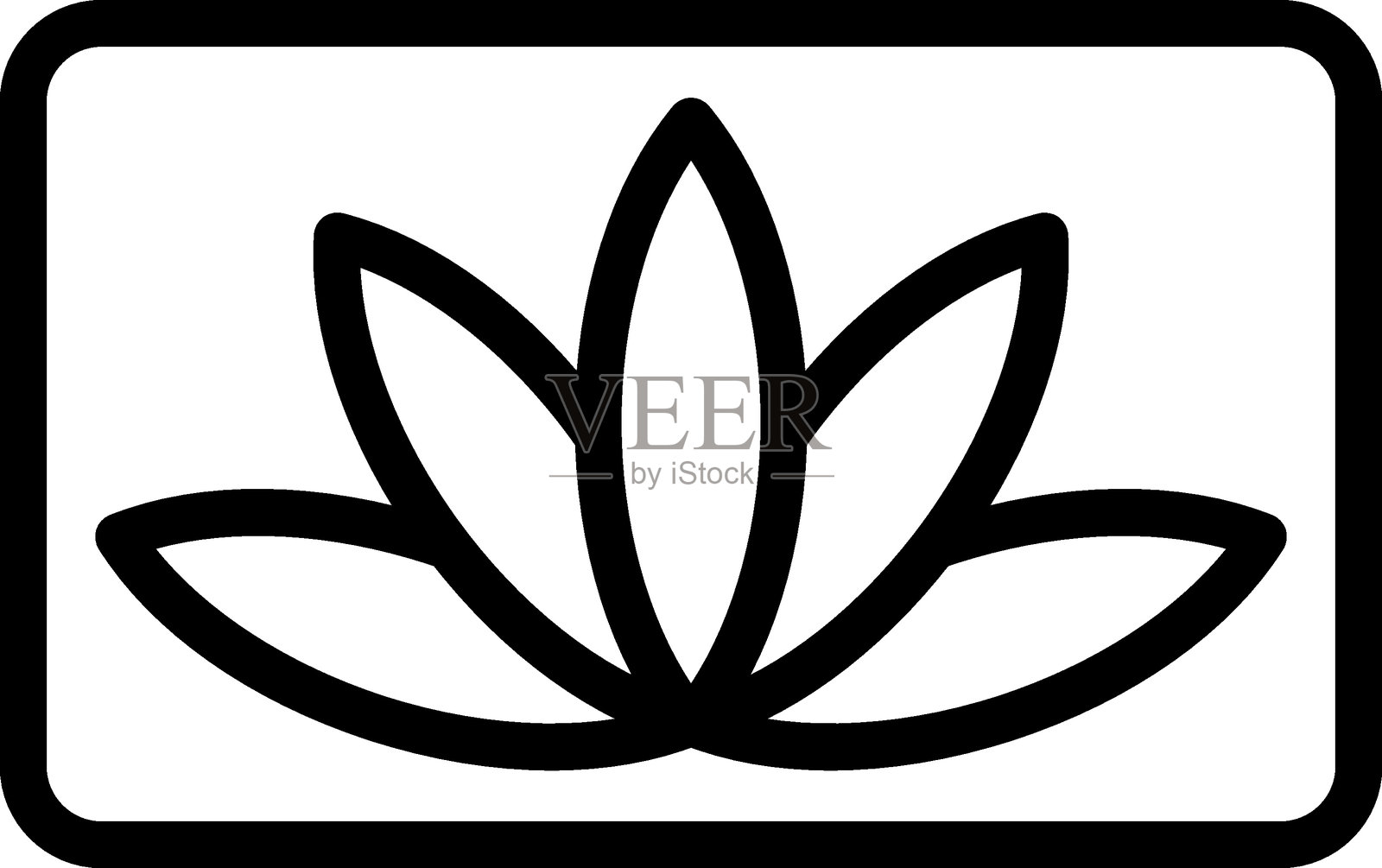 冥想区域矢量设计图标风格插画图片素材