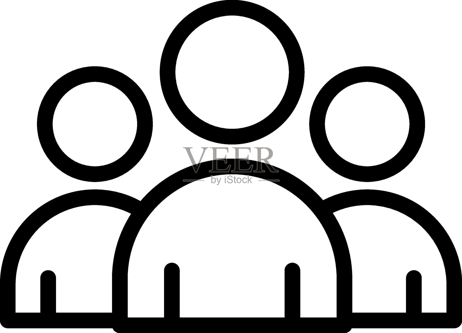 小队矢量设计图标风格插画图片素材