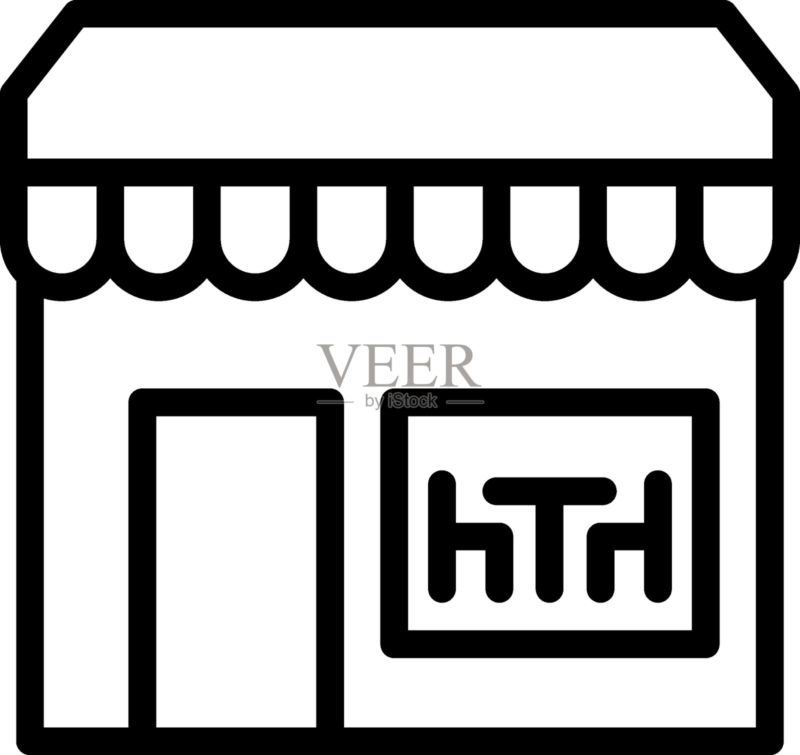 自助餐厅矢量设计图标风格插画图片素材