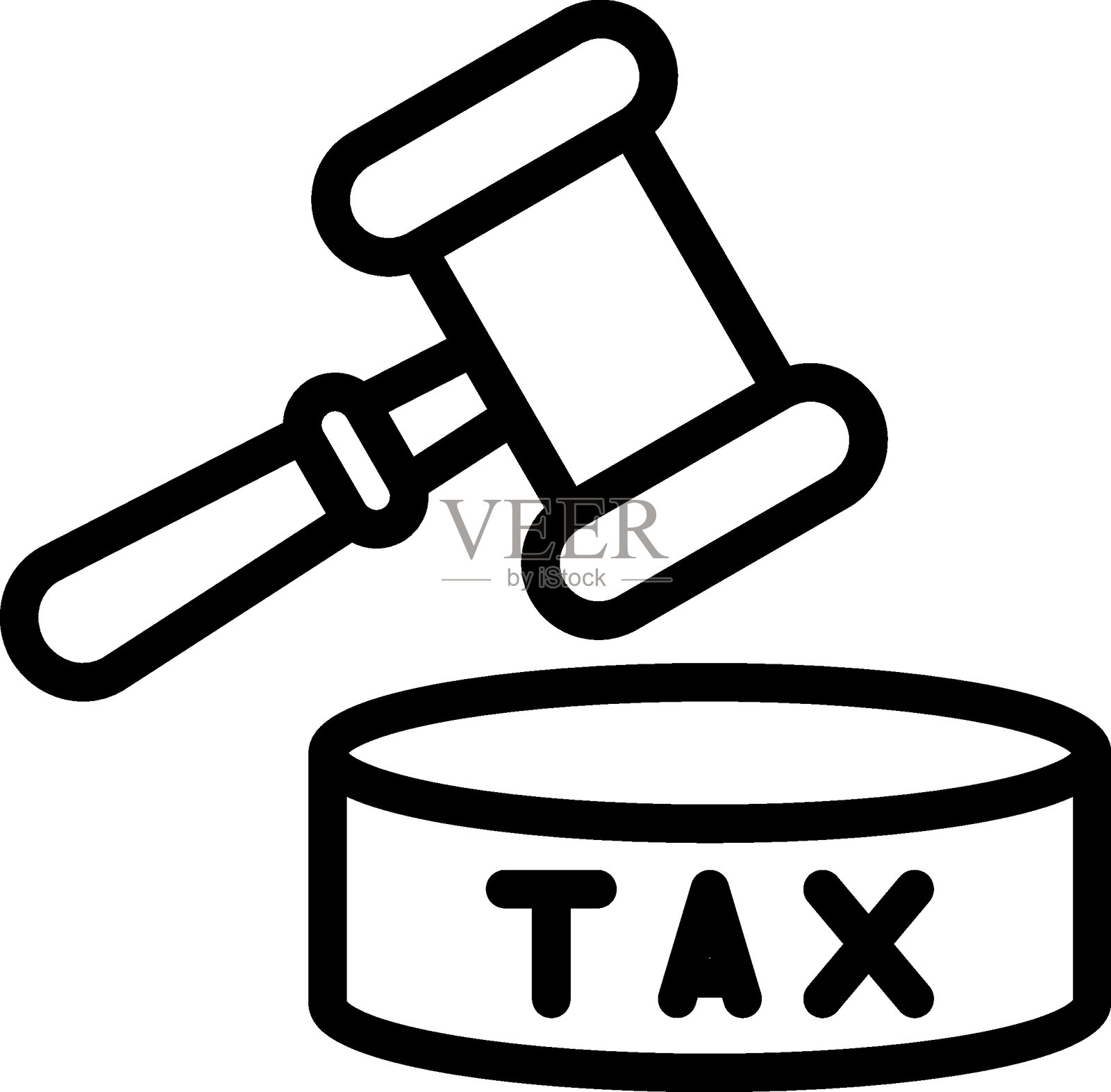 税务争议矢量设计图标风格插画图片素材