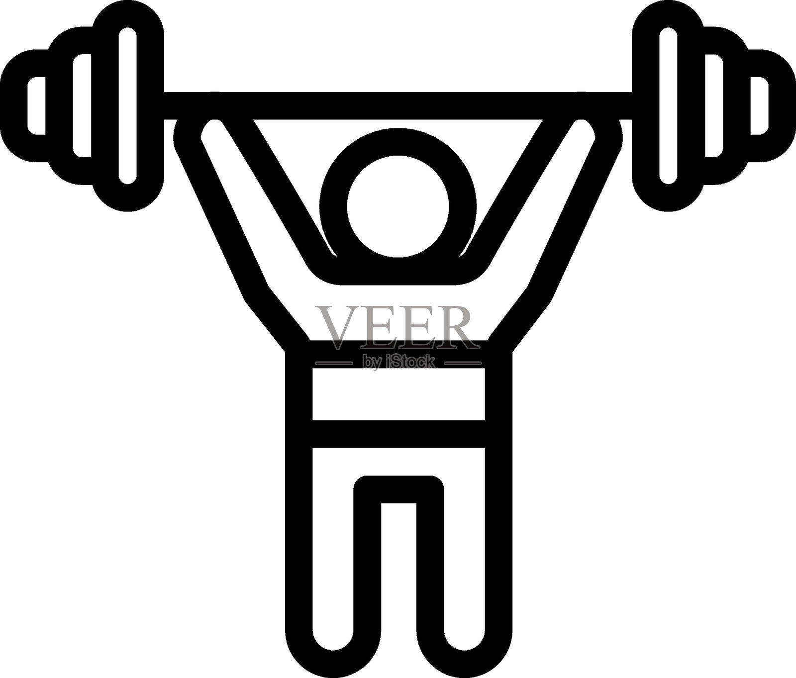 举重矢量设计图标风格插画图片素材