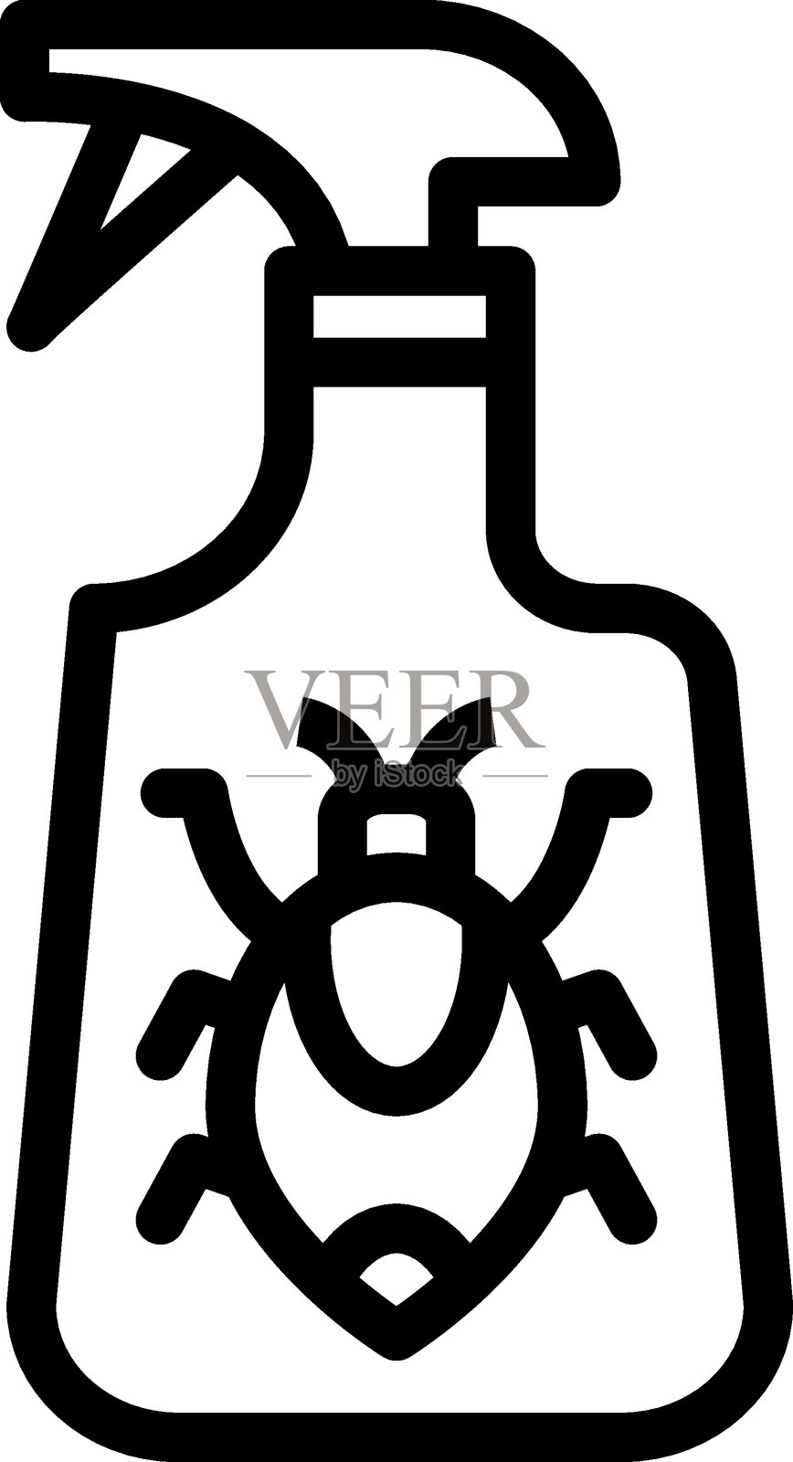 虫害防护矢量设计图标风格插画图片素材