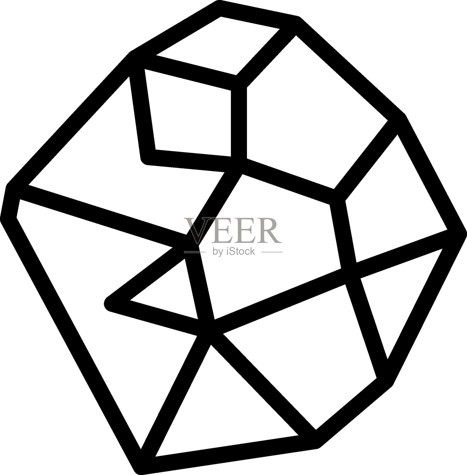 红宝石矢量设计图标风格插画图片素材