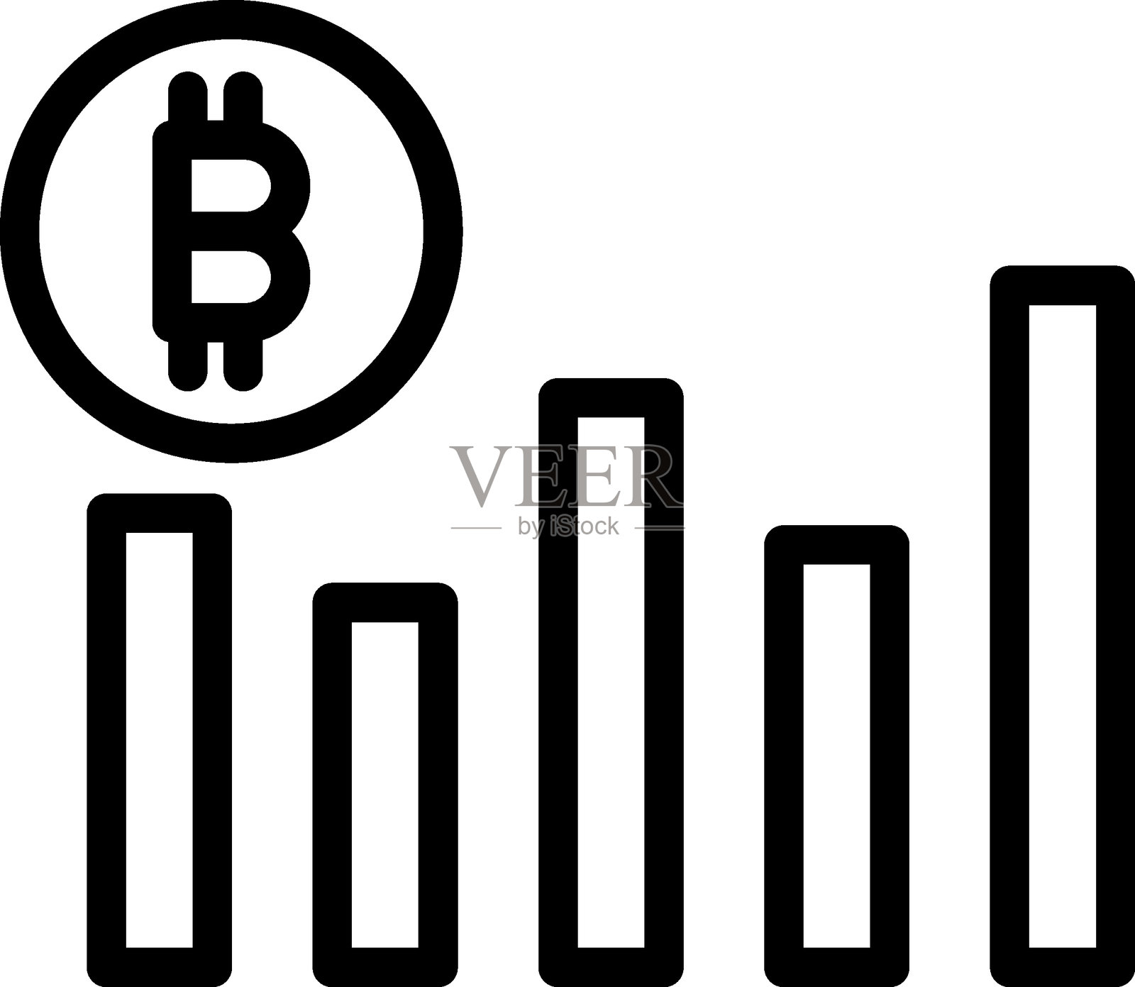 看涨动量矢量设计图标风格插画图片素材