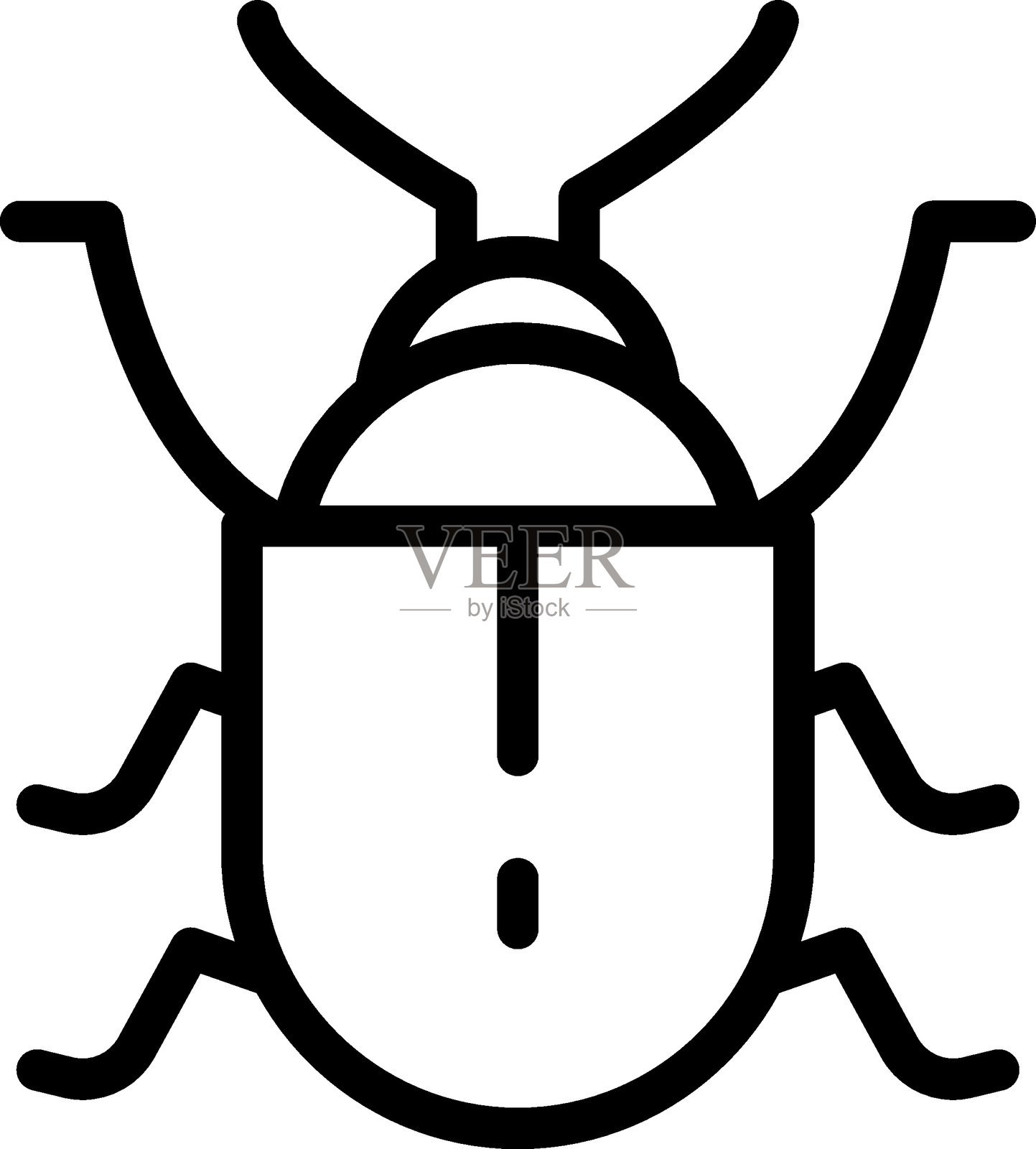 甲虫诱饵矢量设计图标风格插画图片素材