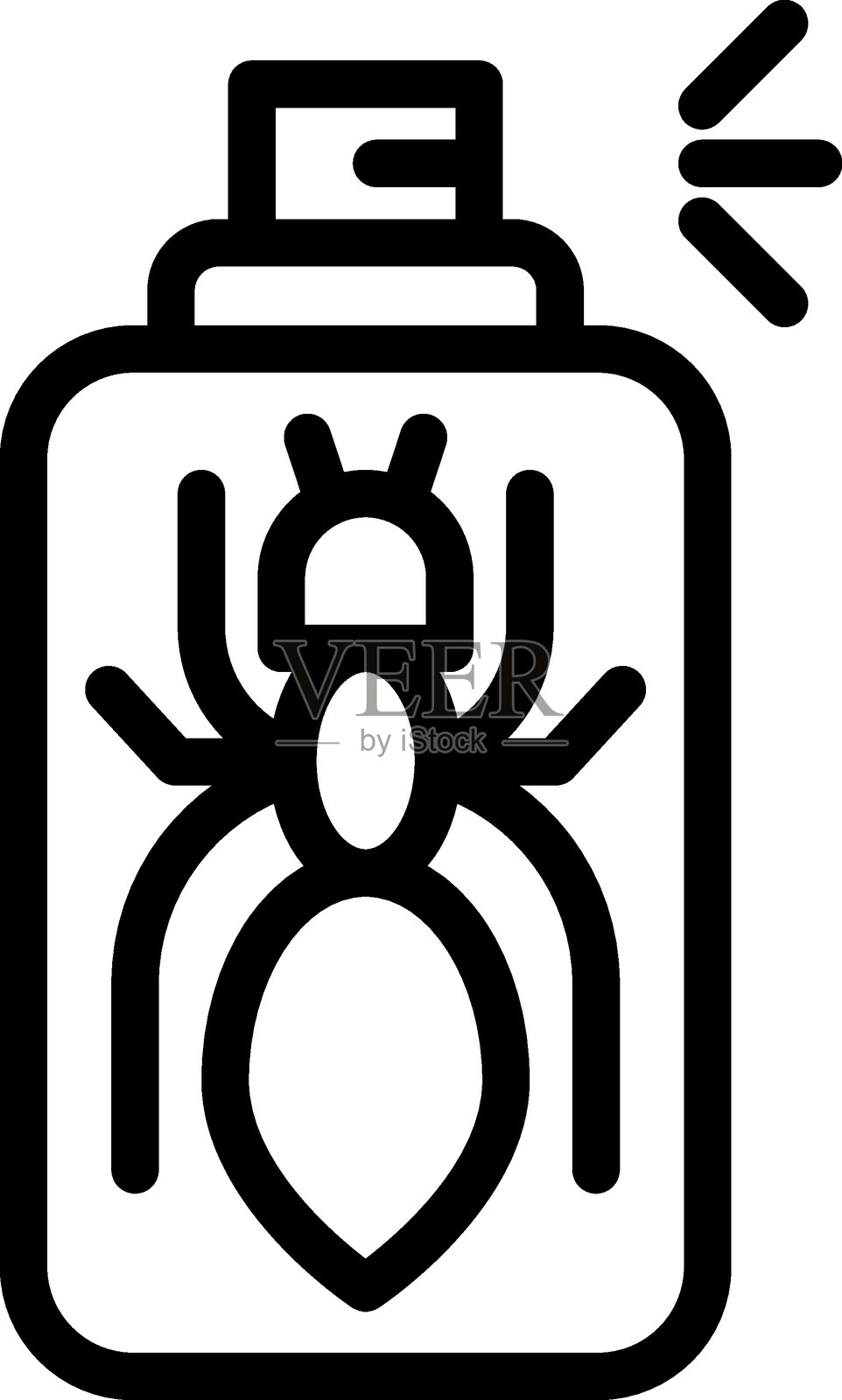 蚂蚁杀手矢量设计图标风格插画图片素材