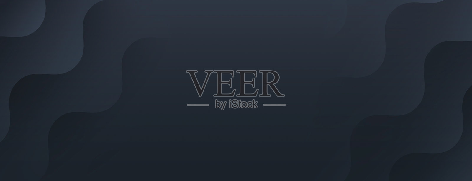 深灰色背景，带有波浪状的分层纹理。插画图片素材