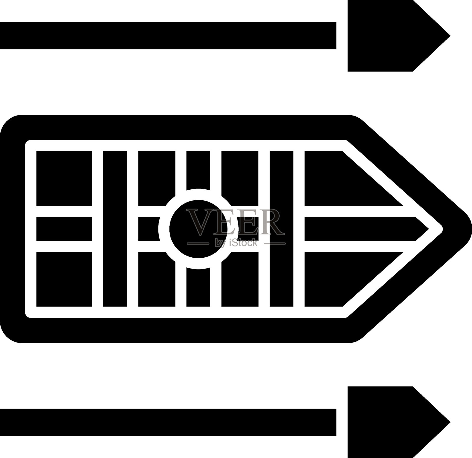 矢量救生筏图标插画图片素材