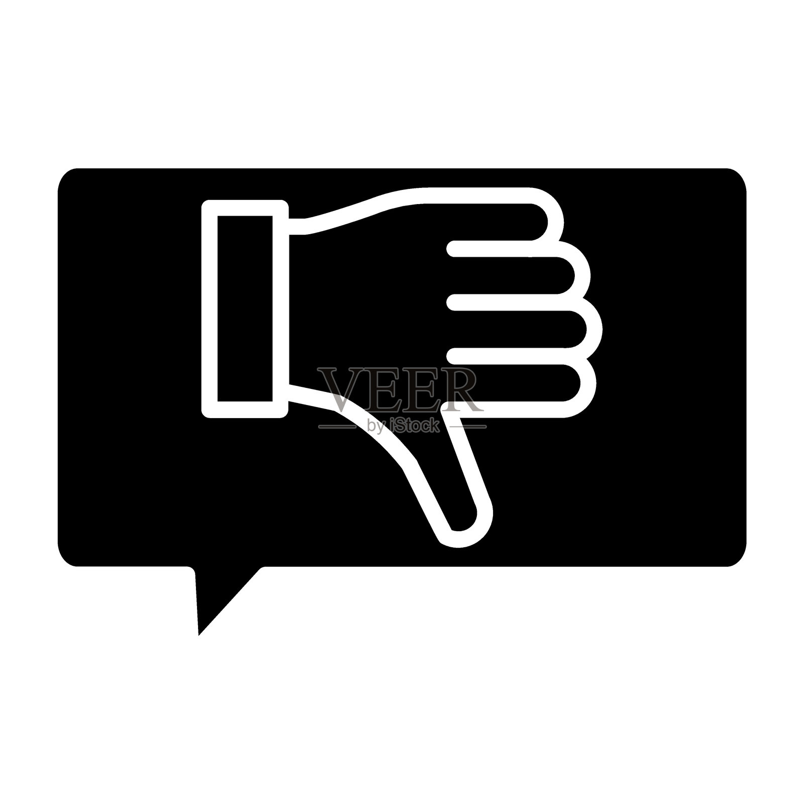 不满意图标风格插画图片素材