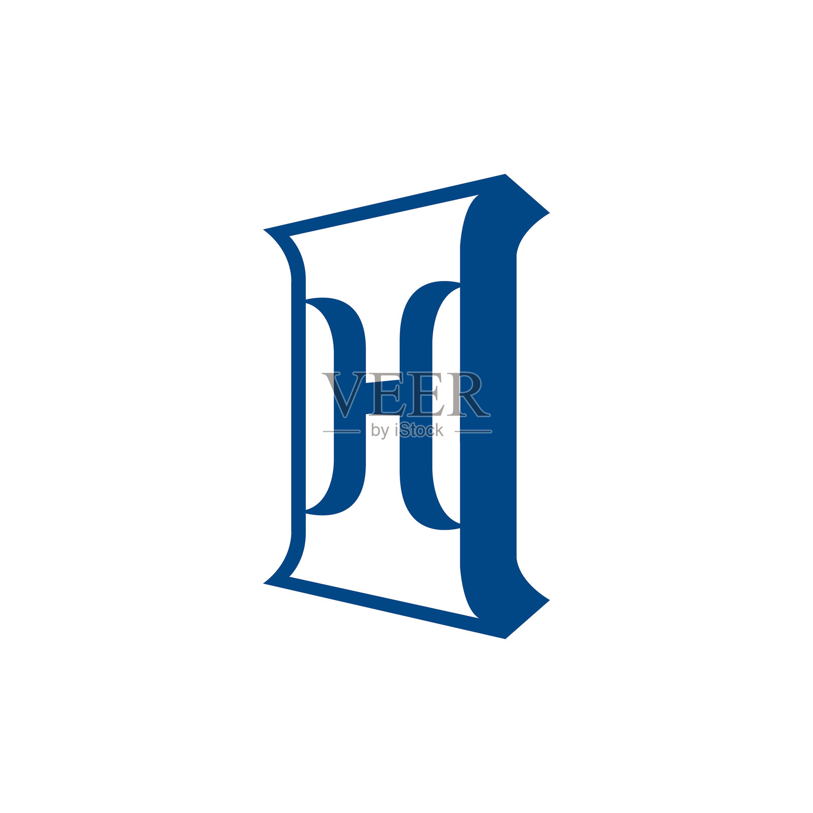 现代创意字母H标志设计插画图片素材