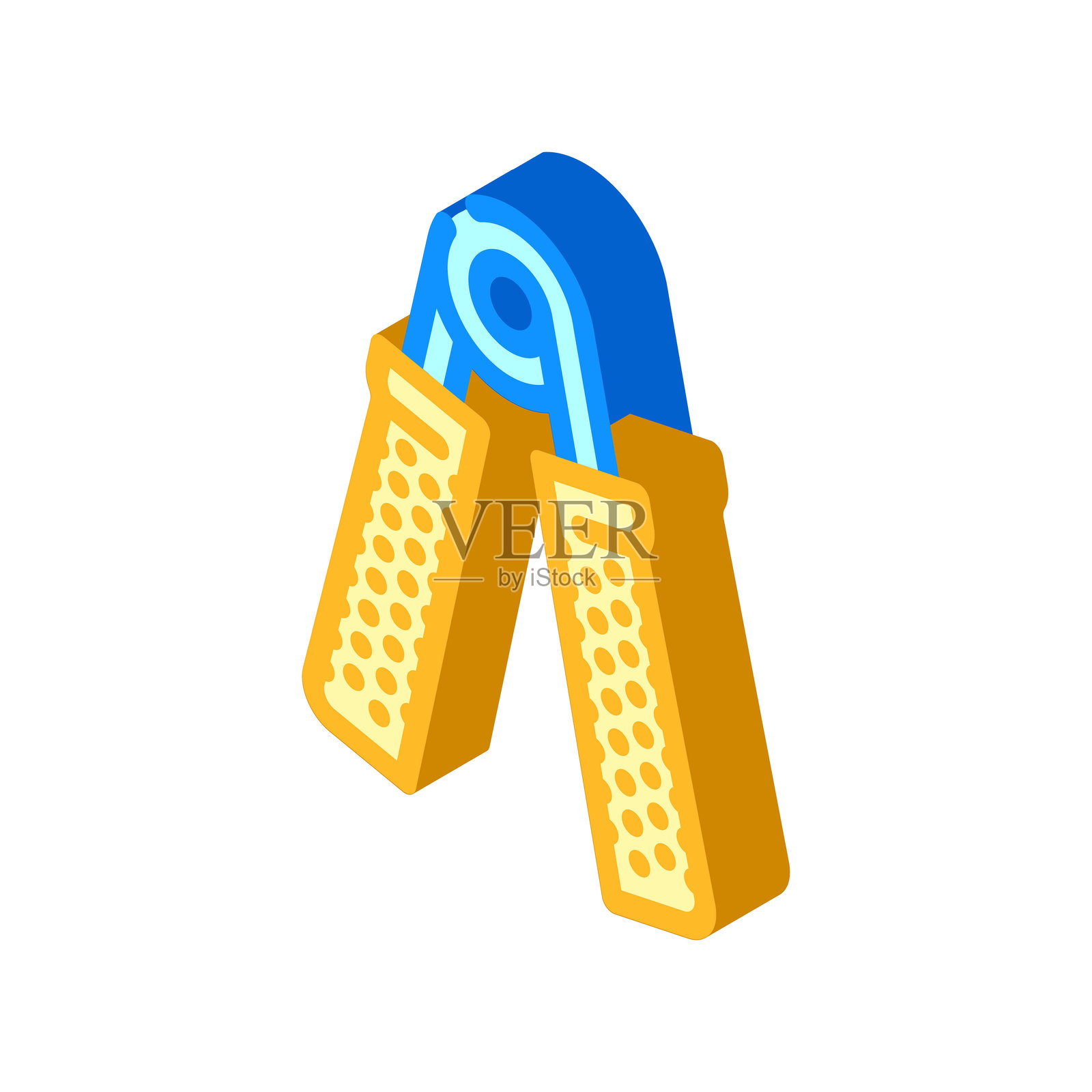 手部扩展器健身工具等距图标插图插画图片素材