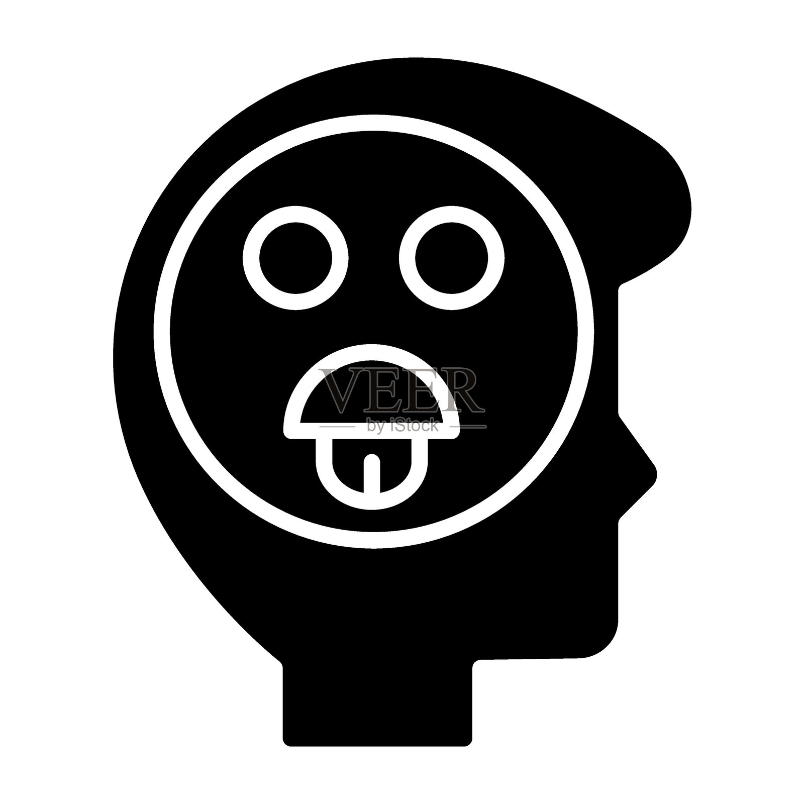 厌恶图标风格插画图片素材