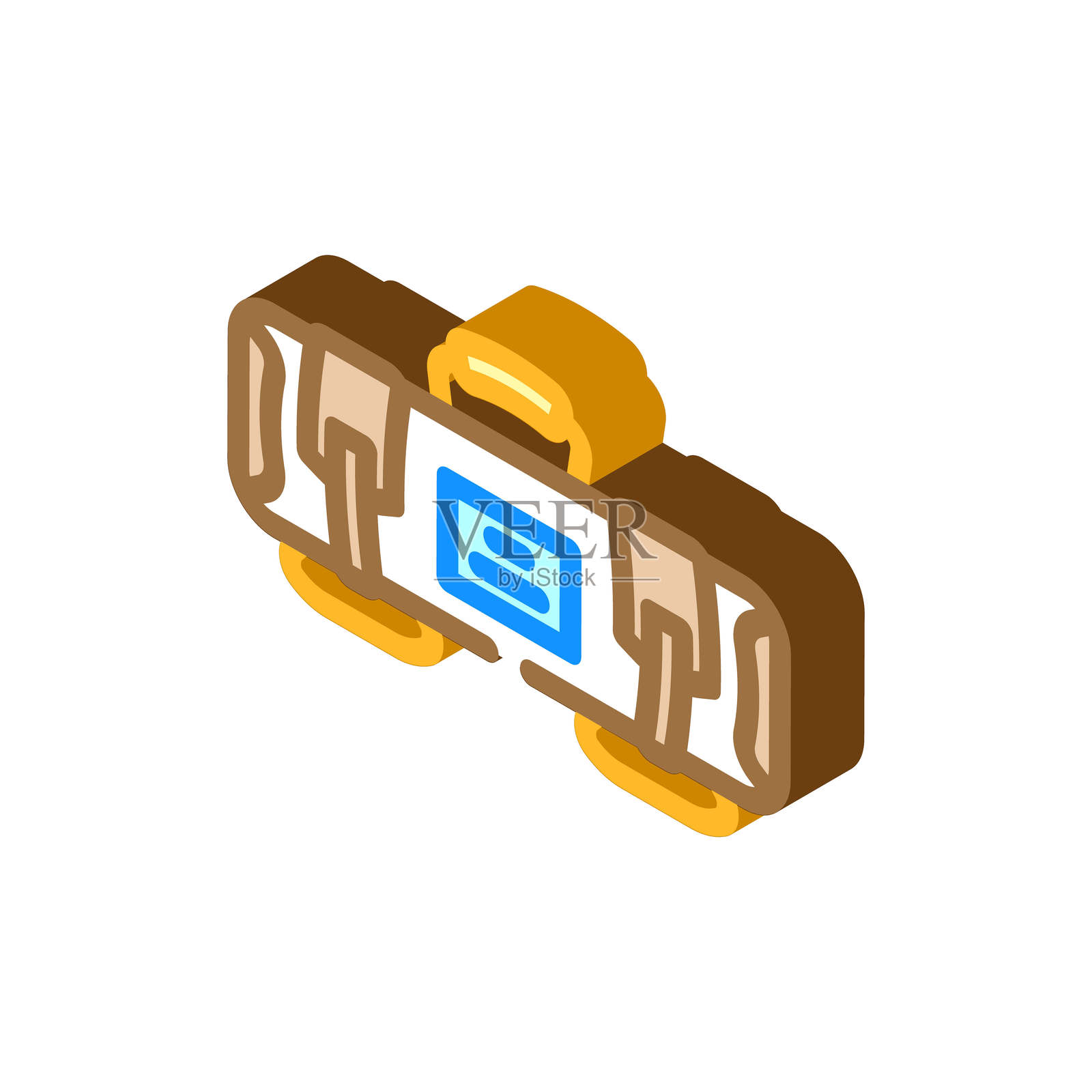 沙袋健身工具等距图标插图插画图片素材