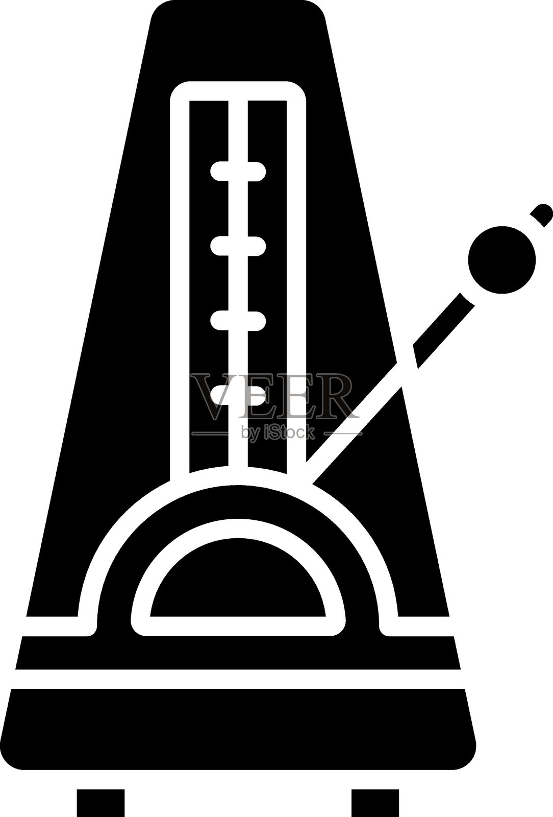 节拍器图标风格插画图片素材