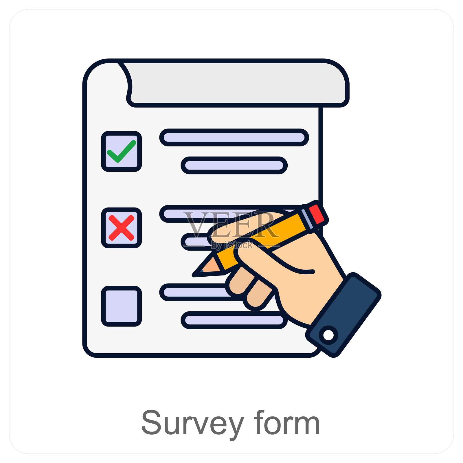 调查表插画图片素材