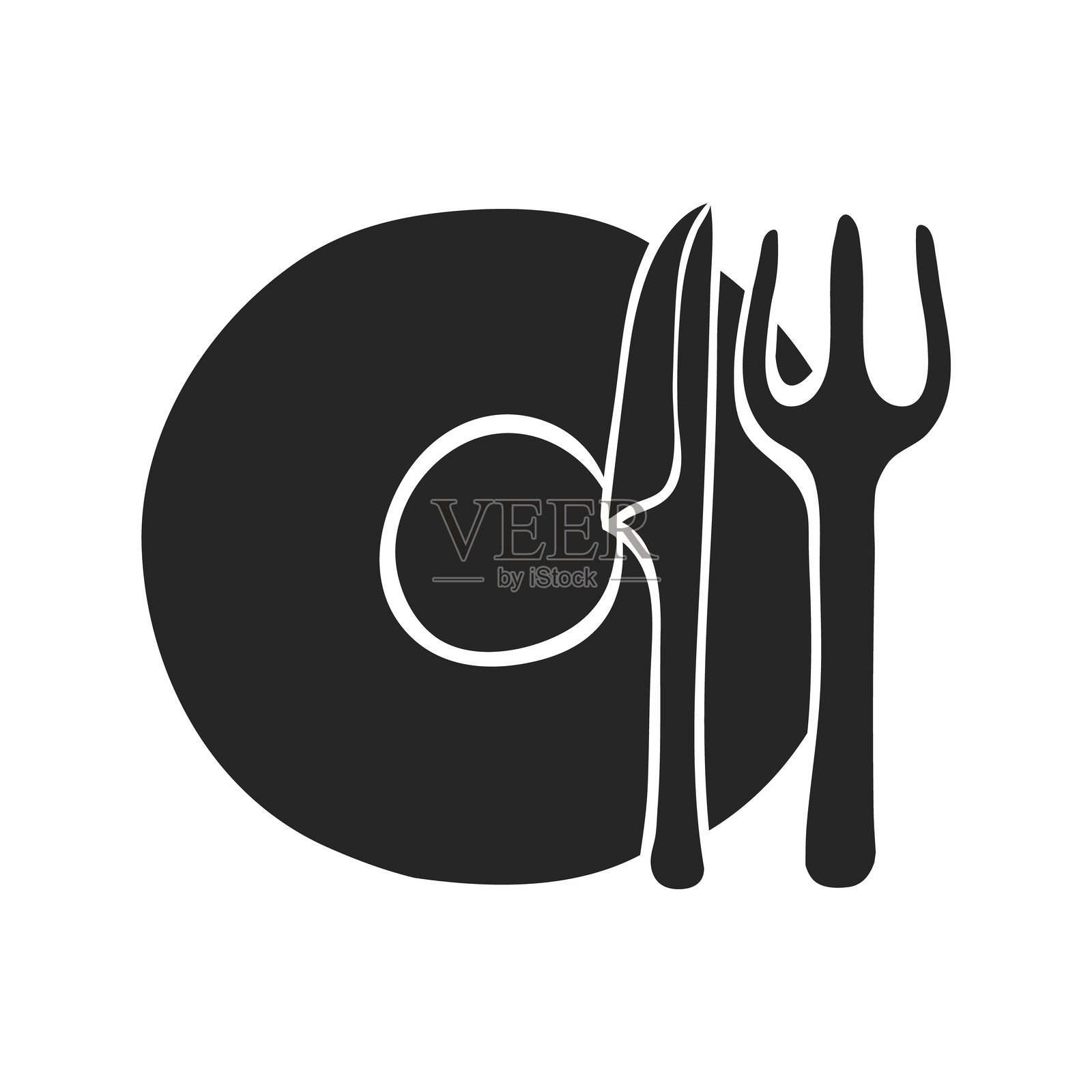 手绘图标 餐具插画图片素材